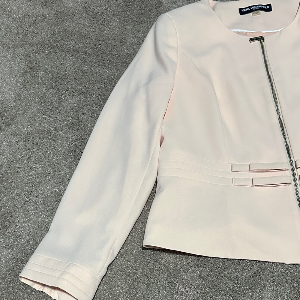 Soft Pink Women's Blazer - Picture 4 of 7